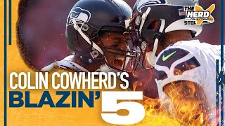 Blazin 5 Colin Cowherds picks for Week 6 of the 2021 NFL season  THE HERD [upl. by Poree]