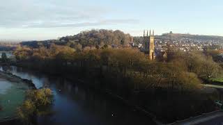 Saint Peters church Stapenhill Burton Upon Trent dji djimini2 mini2 drone drones [upl. by Freida]