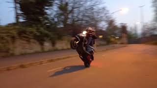 Piaggio Zip 70cc Malossi Wheelie Practice [upl. by Lessirg93]