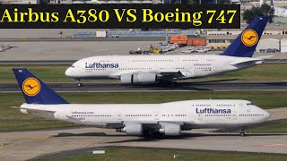 Airbus A380 VS Boeing 747 [upl. by Bennion493]