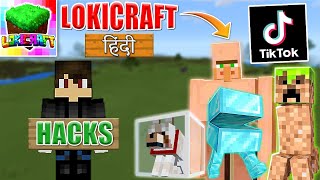 Trying Viral Minecraft Tiktok Hacks In Lokicraft [upl. by Yeltnarb]