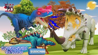 Big Indominus Rex VS Big Therizinosaurus  After Battle Review Mattel Dinosaur [upl. by Brittany34]