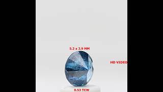 053tcw Natural Loose Diamond Blue Diamond Round Brilliant Diamond Fancy Diamond [upl. by Matelda]