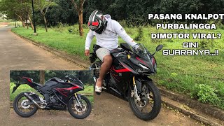 Knalpot Purbalingga Pasang di CBR 150R 2021 motorviral [upl. by Adneram]