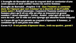 Lévangile de Barnabé un faux évangile qui contredit le Coran et la Bible [upl. by Haleeuqa]