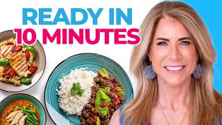 3 Easy HEALTHY Dinner Recipes Anyone Can Make Under 10 MINS [upl. by Monteria]