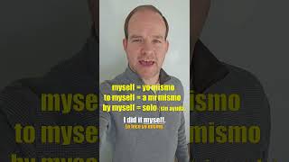 MYSELF vs BY MYSELF en inglés aprenderingles clasesdeingles [upl. by Ber]