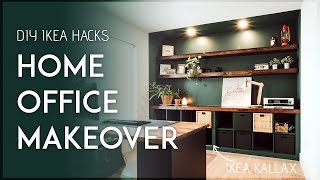 WORK FROM HOME OFFICE MAKEOVER  Ikea Hacks to Create Beautiful Workspace  FULL COST BREAKDOWN [upl. by Hills]