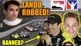 SIMON PAGENAUD amp FERRUCCI should be BANNED FOR LIFE LANDO ROBBED  IndyCar iRacing INDY 500 [upl. by Klarrisa]