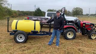 AG Spray TR300E  300 Gallon Boomless Sprayer [upl. by Inamik]