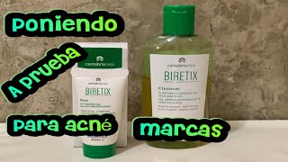 Poniendo a prueba Biretix Duo y Gel limpiador espinillas marcas y manchas de acne ❓FUNCIONARA❓ [upl. by Aciemaj]