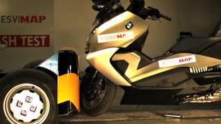 Crash test BMW C 650 GT [upl. by Martainn697]