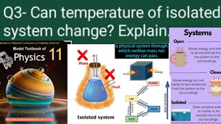 CAN TEMPERATURE OF ISOLATED SYSTEM CHANGECHAP8Short question PHYSICSCLASS 11NBFFEDERAL BOARD [upl. by Assela]