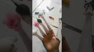 las uñas de papel de hello Kitty 💕 [upl. by Vocaay]