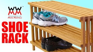 Contemporary Shoe Rack Easytobuild woodworking project [upl. by Mick245]