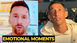 MESSI send emotional message to Di Maria during Argeninta against Chile today  Football News [upl. by Ahsiekit]