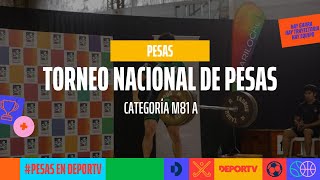 Campeonato Nacional de Pesas Bariloche 2024  Categoría M81 A  PESASenDEPORTV [upl. by Burkhardt]