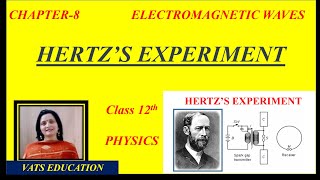 Hertzs Experiment  Chapter 8 Electromagnetic Waves Class 12 physics [upl. by Renaud]