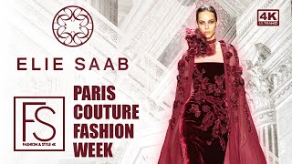 ELIE SAAB Haute Couture FW 202425 PARIS FASHION WEEK 4K Full Show Karolina Kurkova Zhenya Katava [upl. by Juliana844]