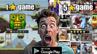 1 star vs 5 star rating Play Store games [upl. by Devitt517]