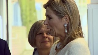 Koningin MÃ¡xima bezoekt Zadkine Startcollege [upl. by Nyluqcaj]