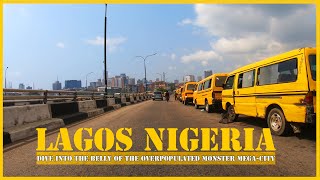 Dive into the belly of Africas most populated city  Lagos Nigeria  overcrowded megacity markets [upl. by Anatniuq231]