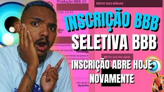 INSCRIÇÃO BBB COMO VAI SER A SELETIVA BBB23 INSCRIÇÃO BBB REABRE HOJE [upl. by Iaka128]