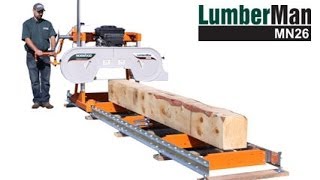 Norwood LumberMan MN26 Portable Band Sawmill  Ideal for Hobbyists [upl. by Cyn]