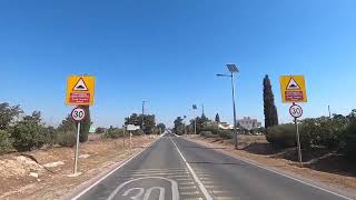 Dhekelia Chypre Route vers Holy Monastery of Agios Raphael et Agia Gopro [upl. by Haerr]