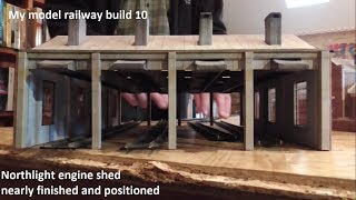 my model railway build 10 positioning the scalescenes engine shed [upl. by Nnylesor916]