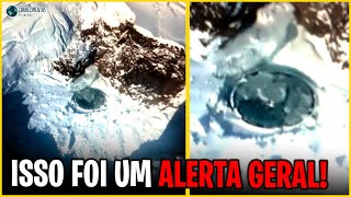 ALERTA imagens mais nítidas de um OVNI que caiu na Antártida foram divulgadas antes de desaparecer [upl. by Yendahc]