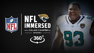 Welcome To Sacksonville 🐾  Calais Campbell Ep 1  NFL Immersed  360° Video [upl. by Aronle]