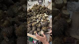 UNIQUE Spiny Water Fruit Fox Nut Makhana of Bangladesh 😱 shorts [upl. by Kiki]