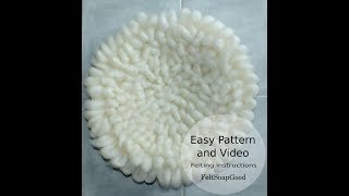 Easy tutorial wool layer MANTITA DE RULOS newborn prop by FeltSoapGood [upl. by Birdella]