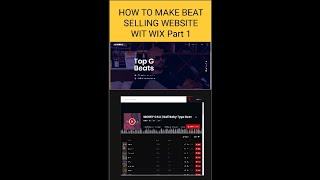 How to make a beat selling website with WIX amp Beatstars for FREE Part 1 Shorts youtubeshorts [upl. by Fullerton]