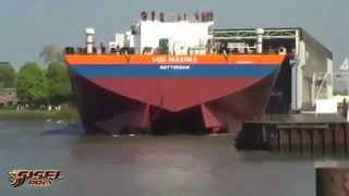 Awesome big ship launches [upl. by Tuttle]