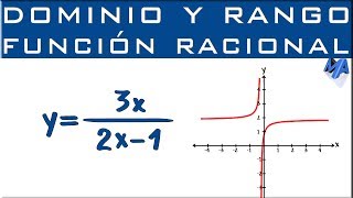 Dominio y rango función Racional [upl. by Yreved482]