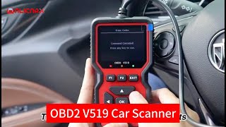 OBD2 V519 OBDii Scanner Automotive Fault Diagnosis Instrument Battery Voltage Detection [upl. by Ehsiom]