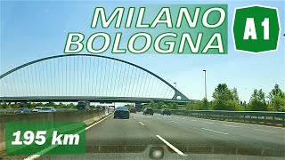 A1  MILANO  BOLOGNA  Autostrada del Sole [upl. by Yenitsed]