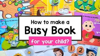 How to Make a Busy Book or Learning Binder for your Child [upl. by Annayd]