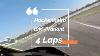 Hockenheim IDM Variante  4 Laps  Motorrad onboard  Best 140390 2nd Lap  Suzuki GSXR 750 [upl. by Molli485]