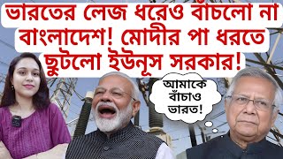 ভারতের লেজ ধরেও বাঁচলো না বাংলাদেশ মোদীর পা ধরতে ছুটলো ইউনূস সরকার BangladeshCrisis [upl. by Anaugal]