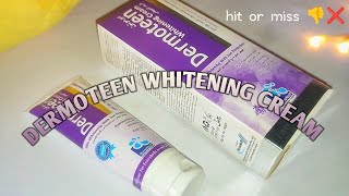 HONEST REVIEW Dermoteen whitening cream  watch this before buying this cream 💜🤫 [upl. by Nosa115]