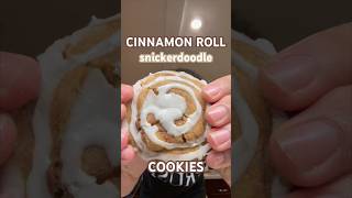 THE BEST CINNAMON ROLL SNICKERDOODLE COOKIES🍁 fallbaking cookies crumbl viral teen baking ￼ [upl. by Ardnuek]