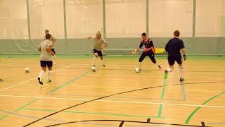 Futsal Training Drill Receiving Turning and Facing Level 1 Beginner [upl. by Eniar120]