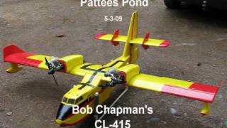 RC CL 415 Maiden Flight at Pattees Pond Float Fly [upl. by Llirrem]