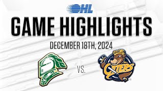 OHL Highlights London Knights  Erie Otters Dec 18 2024 [upl. by Femi]