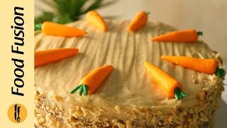 Carrot Cake Recipe By Food Fusion [upl. by Acinorav320]