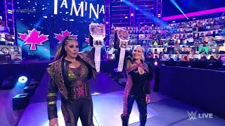 Natalya amp Tamina VS Shayna Baszler amp Nia Jax [upl. by Menzies]