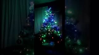 Pohon natal lampu warna warni christmas merrychristmas [upl. by Nednil]